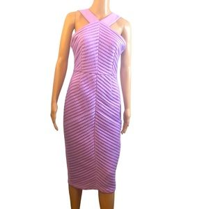 Boohoo size 12 (us 8) lavender halter neck knee length.​​